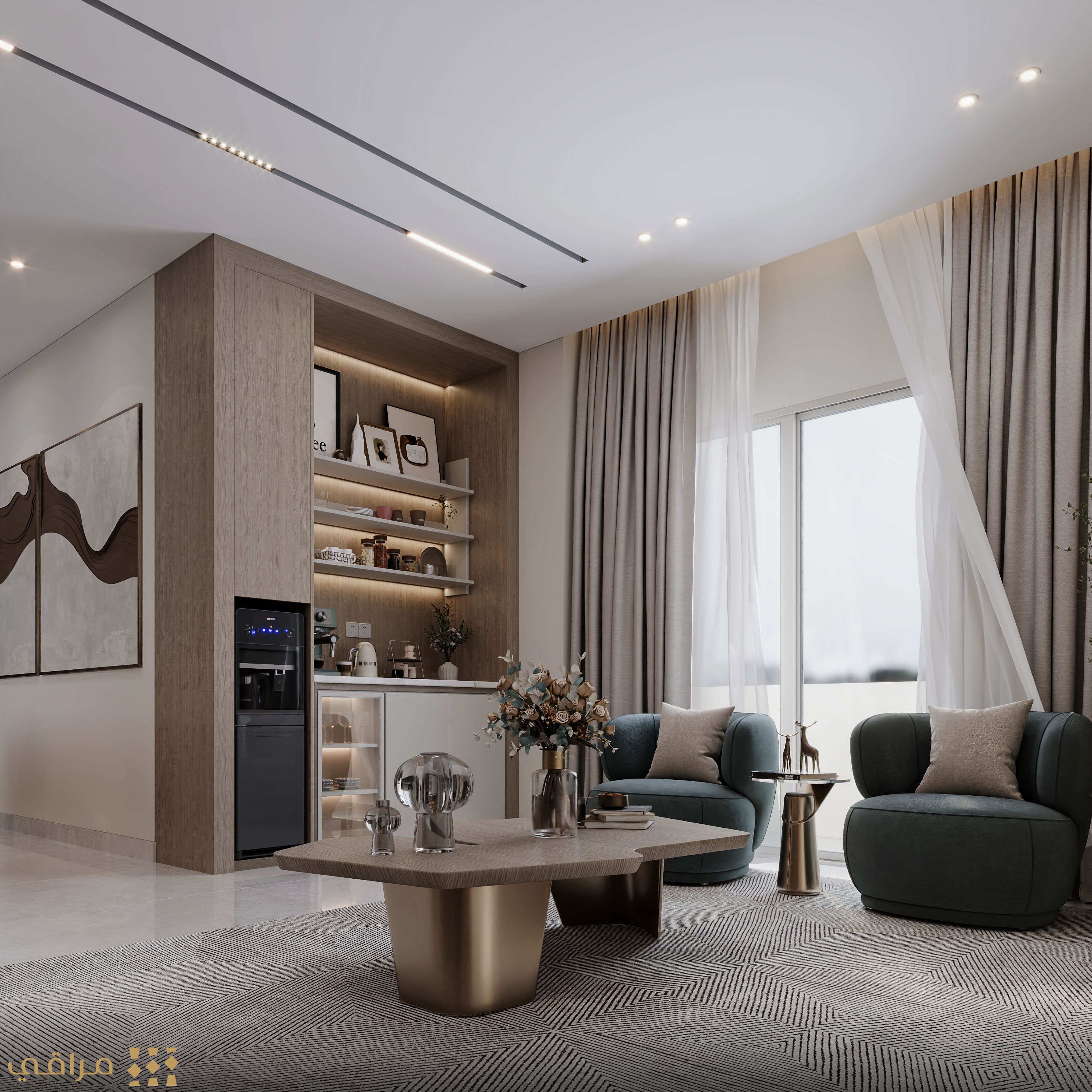 接待处及厨房公寓丨ASMAA SAMIR-6