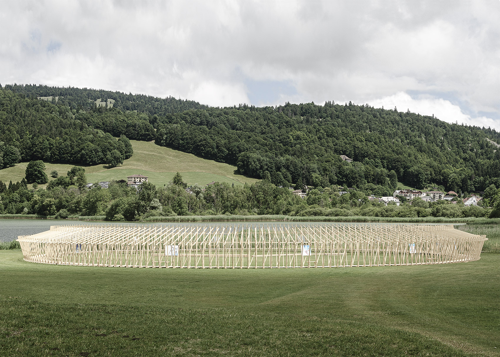 Ephemeral Ring 木构装置丨瑞士丨Fabien Roy Studio-15