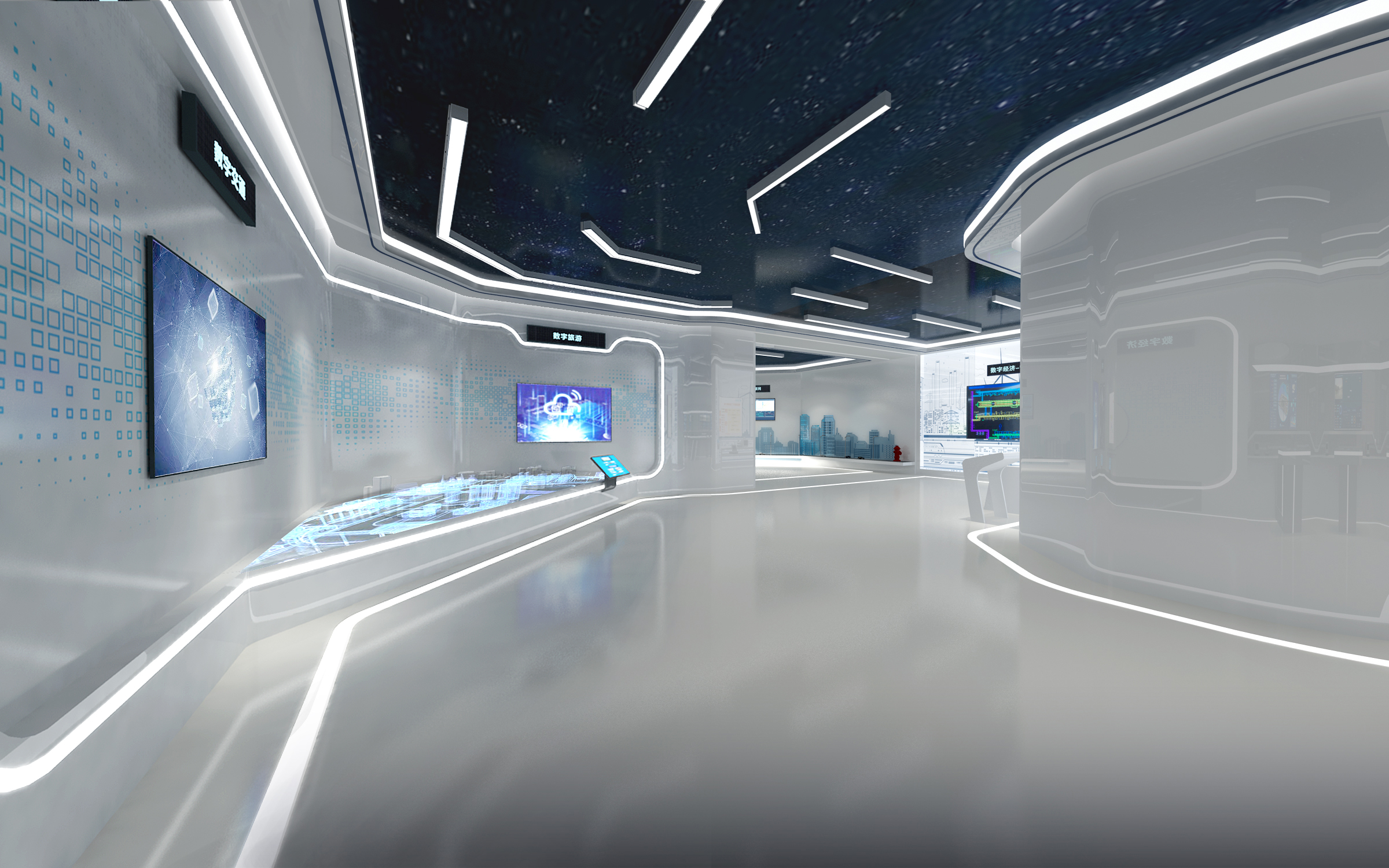 科技展厅/企业展厅/电信展厅/展厅设计/效果图设计-7