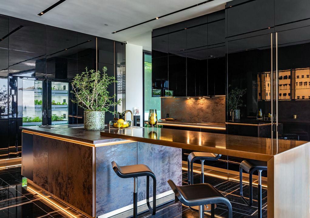 洛杉矶亿元豪宅,精致细节展现高级黑奢华风-23