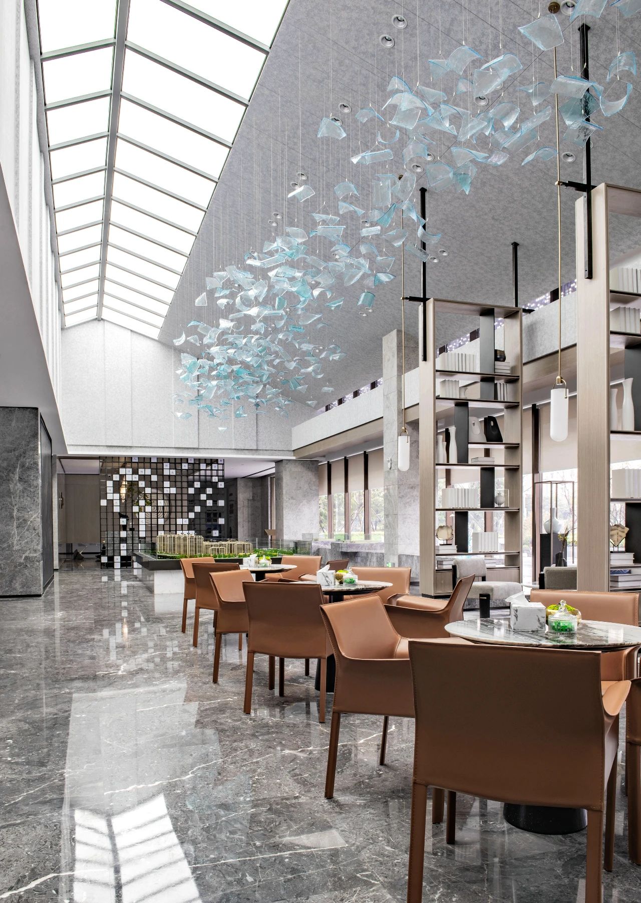 山水梦境 · 张家港中梁·文锦云庭售楼处设计丨中国江苏丨一目空间设计软装团队,思创合设计TCC DESIGN-4