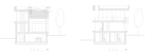 Wiel Arets' Jellyfish House has an elevated pool with a glass floor-60