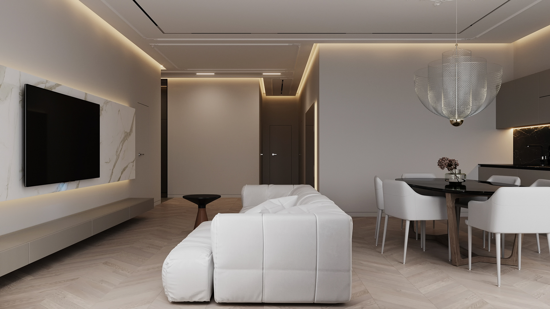 中性色系公寓设计 柔软而坚定的生活节奏！-3