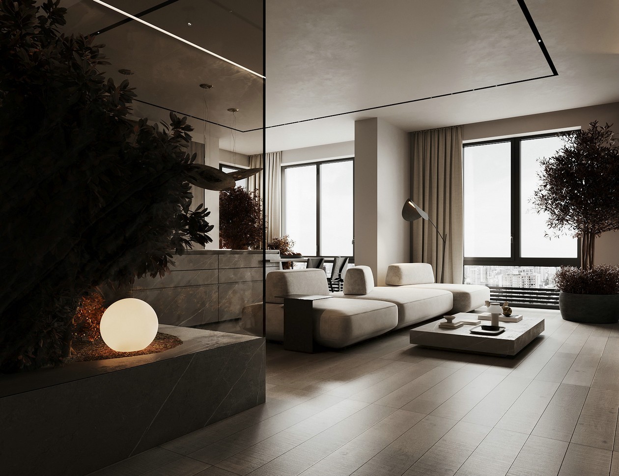 高级色系公寓设计 满满的高级感！-3