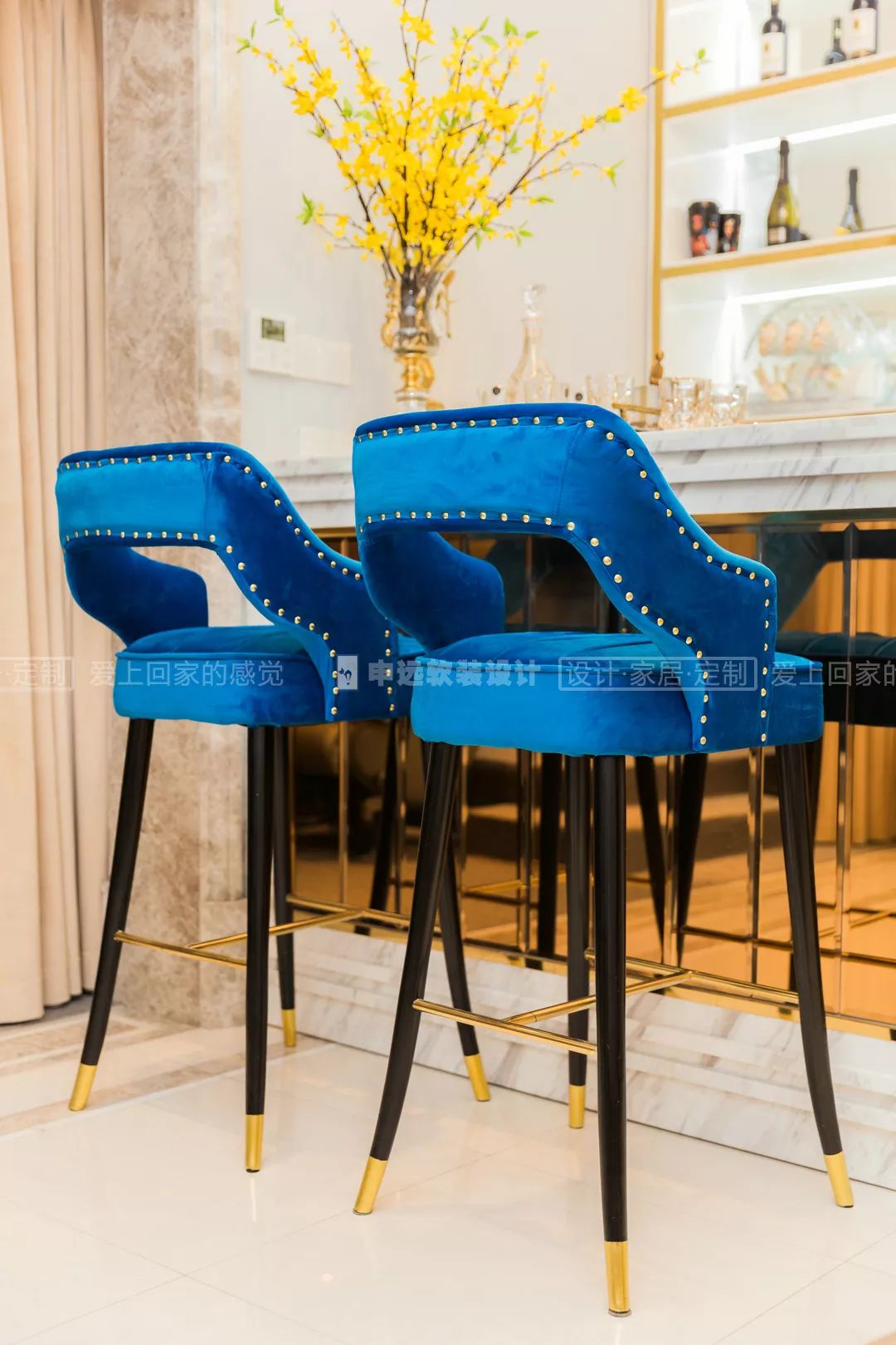 【申远软装百套实景案例】大华伊斐墅 300㎡ 现代轻奢-17