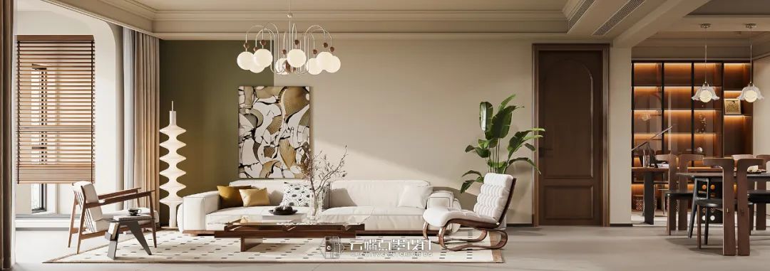 曼城日记 · 中古风三居室设计丨云端点墨设计-27