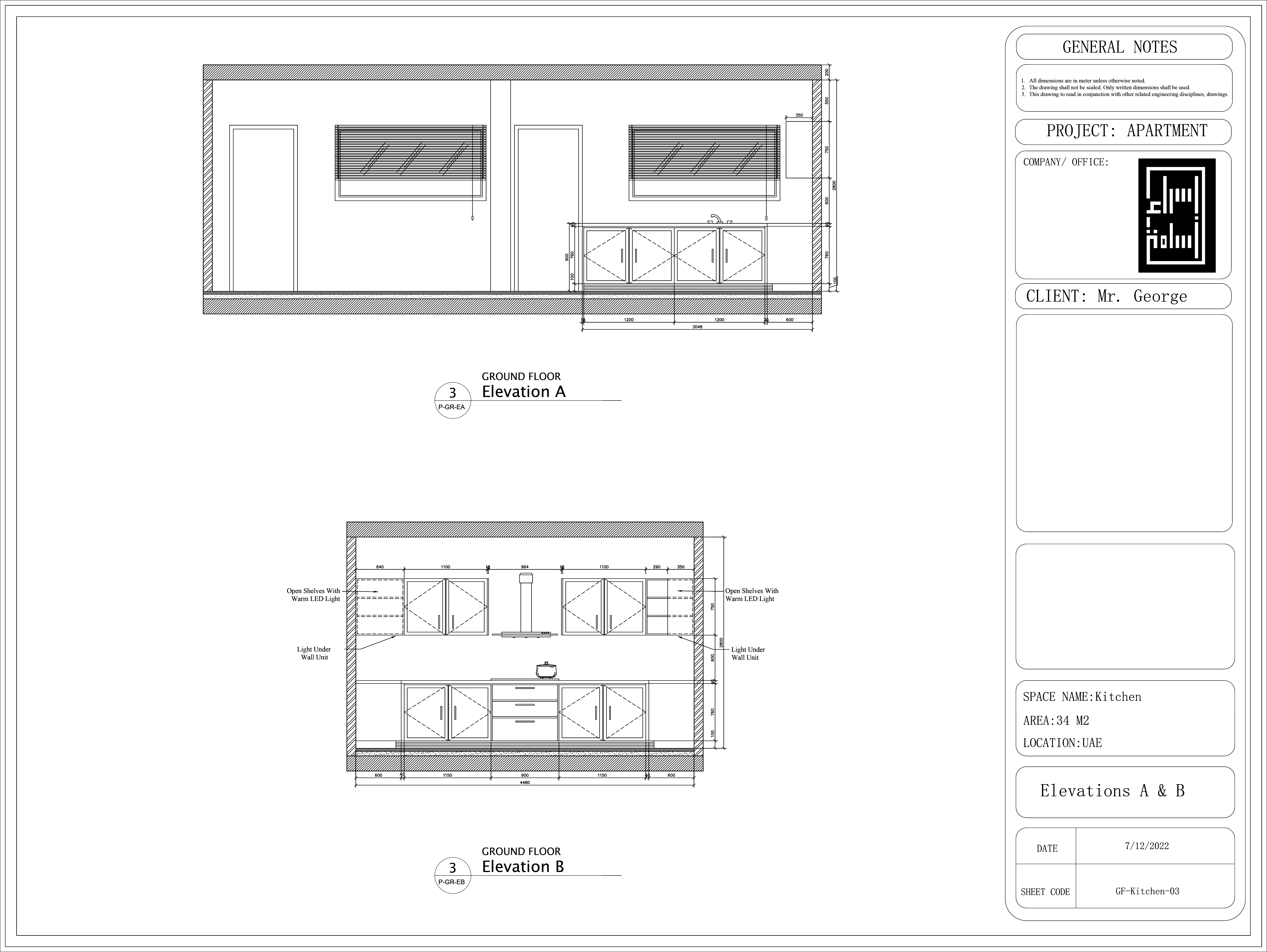 Kitchen Design | Shop Drawings-7