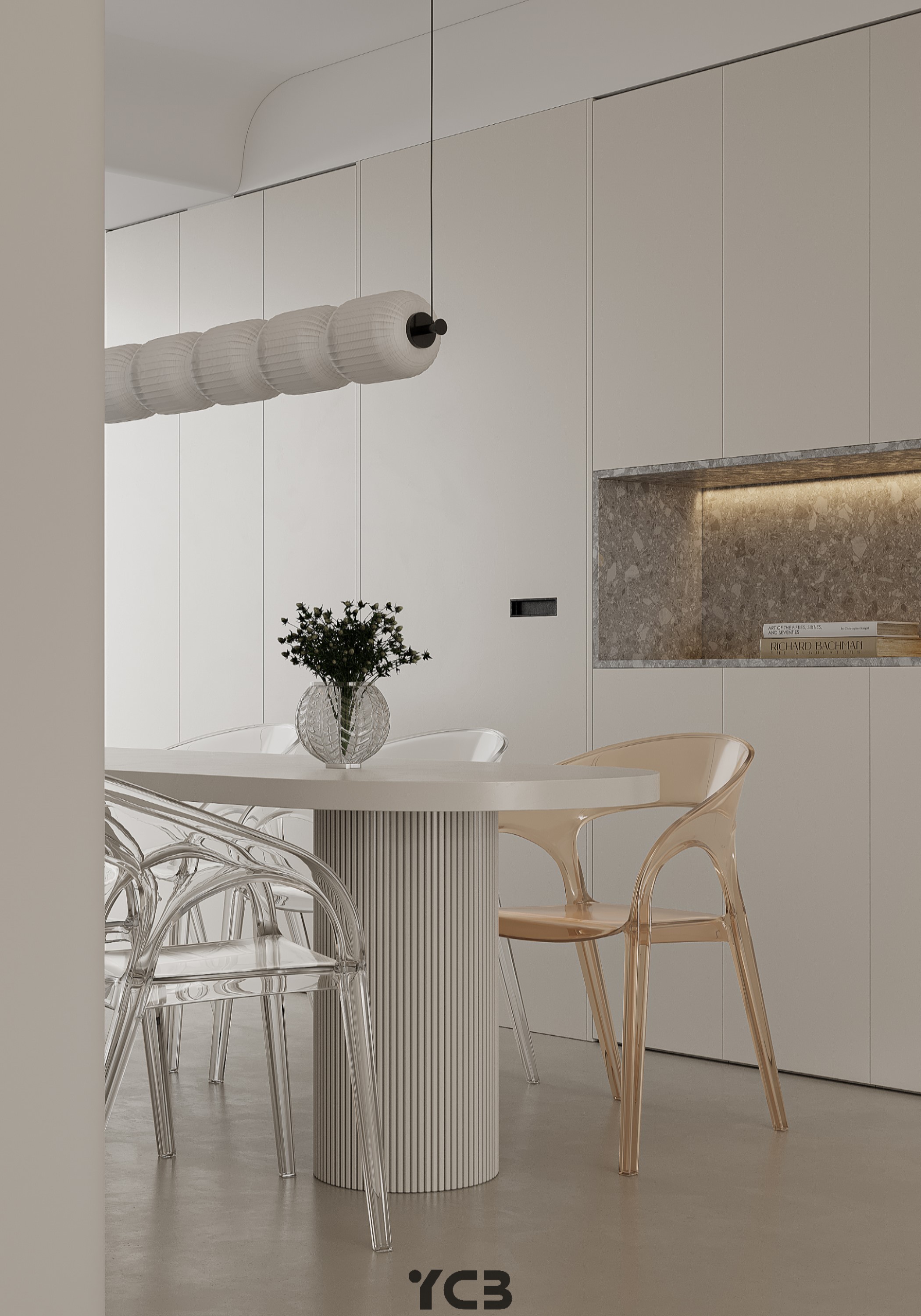 现代简约慢时光客厅空间丨几何建设-10