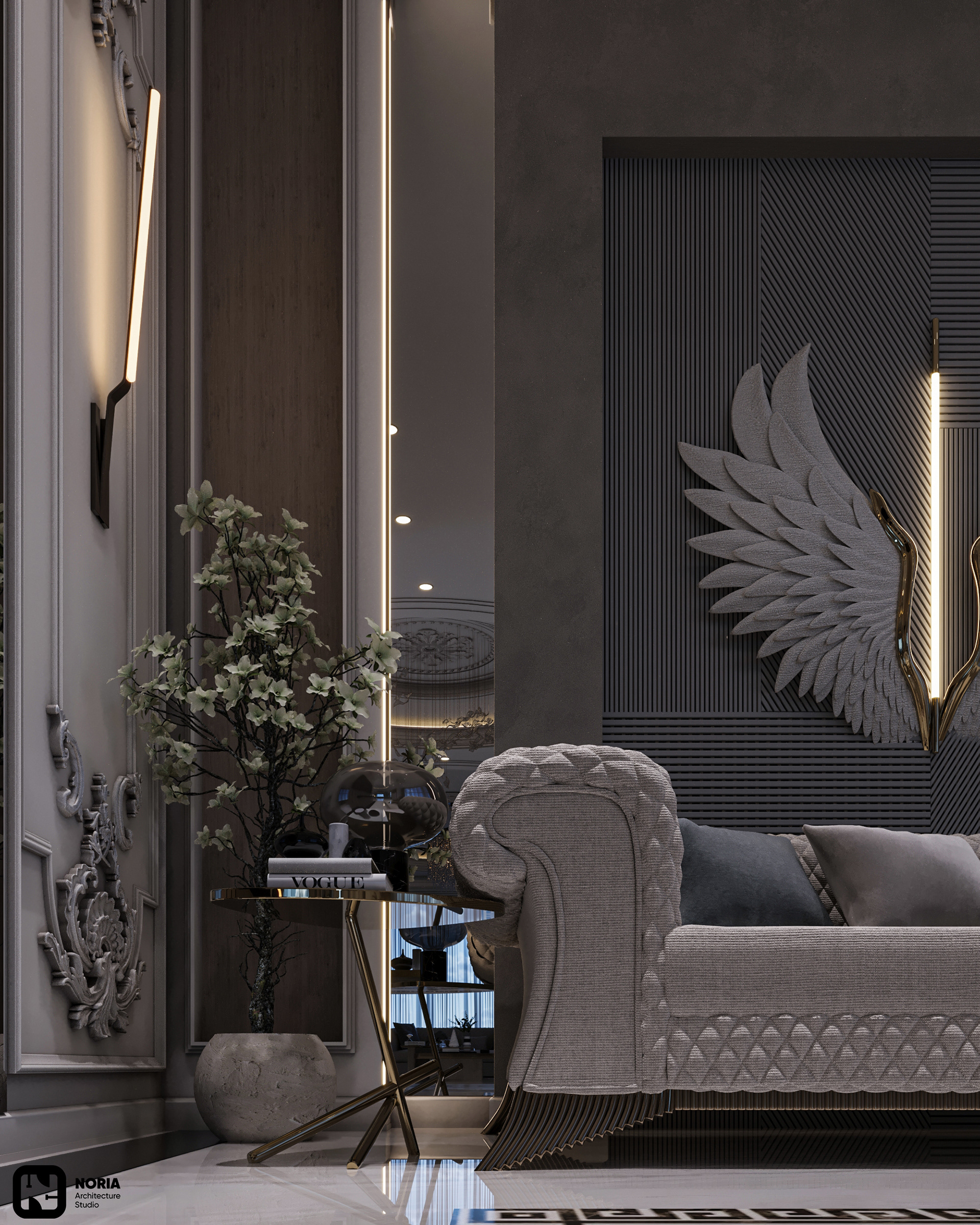 别墅接待厅丨沙特阿拉伯-14