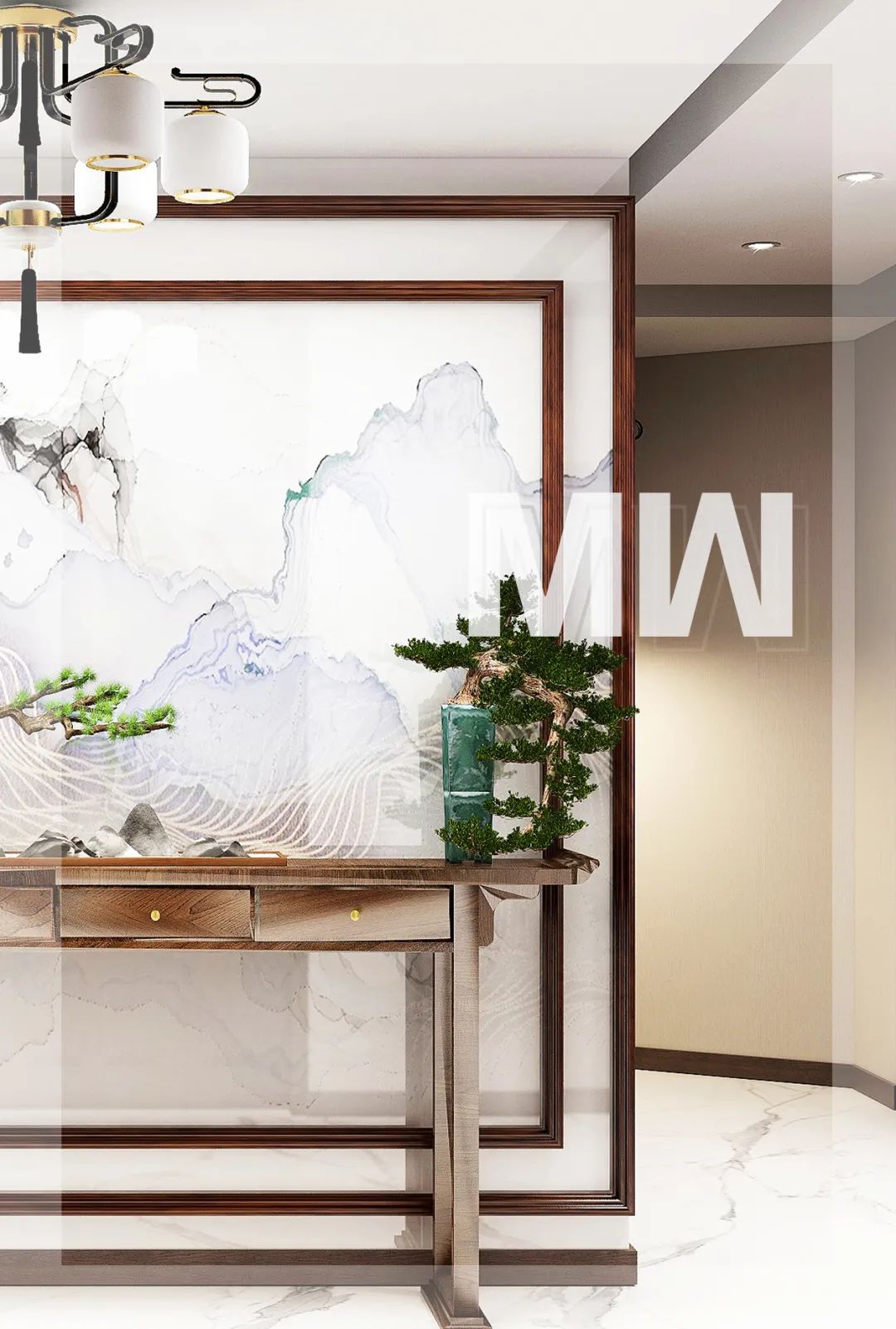 世茂滨江新城新中式养老房丨铭望装饰-0