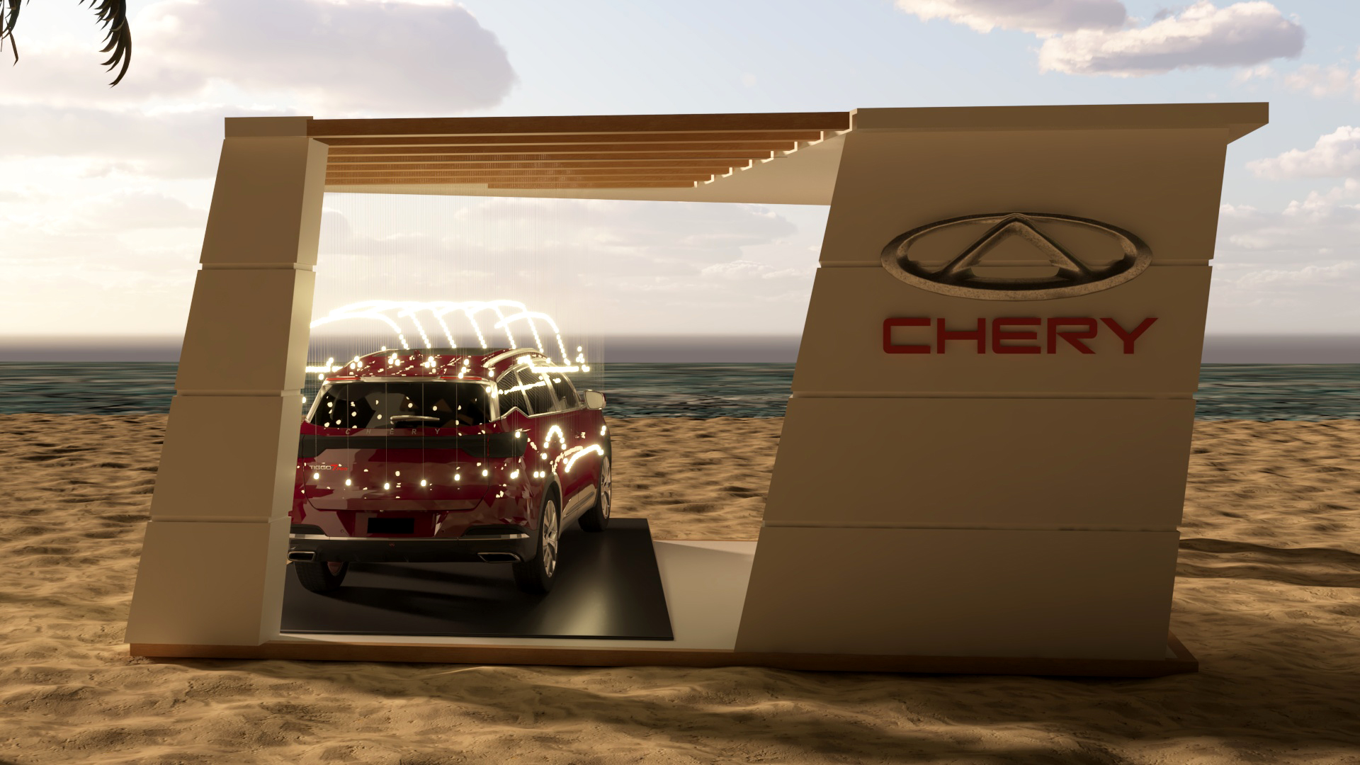 Chery Beach Display Stand-3
