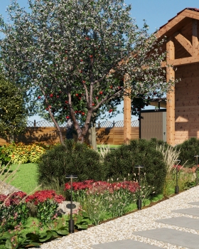 Дизайн-проект благоустройства частного участка