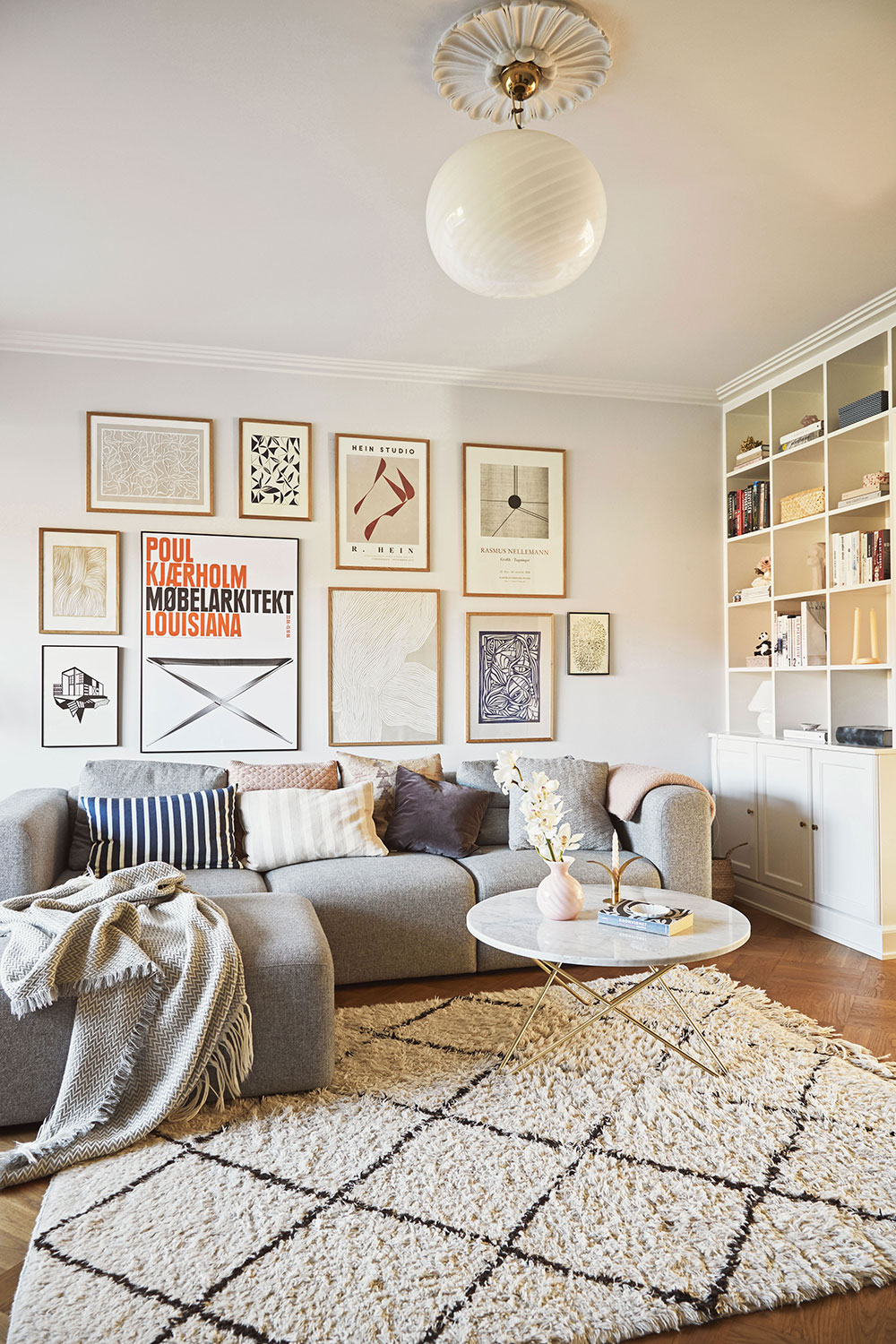 丹麦温馨家庭住宅的柔和色调设计-3