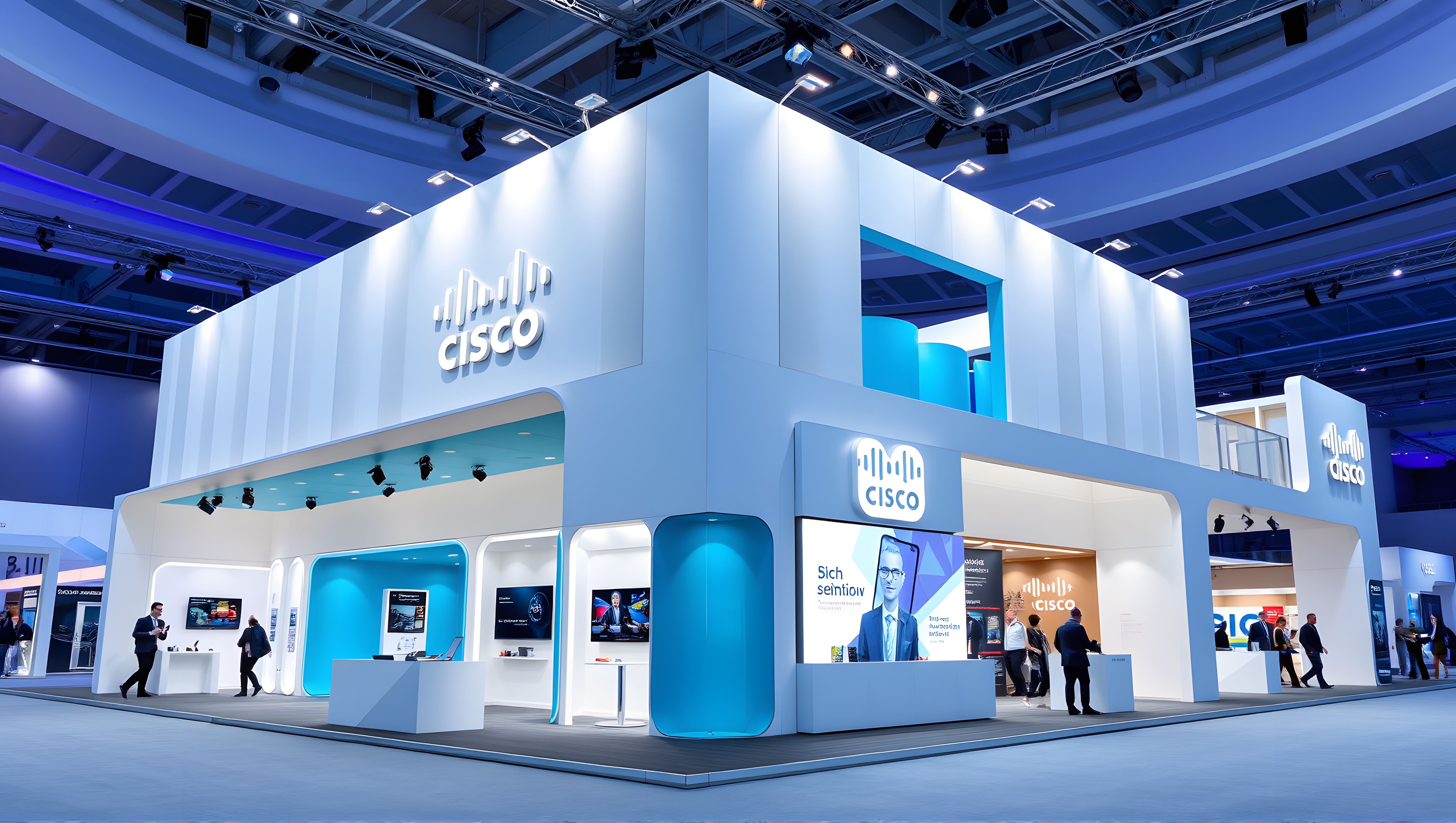 Cisco MWC booth design. Flux AI simulation generation.-20