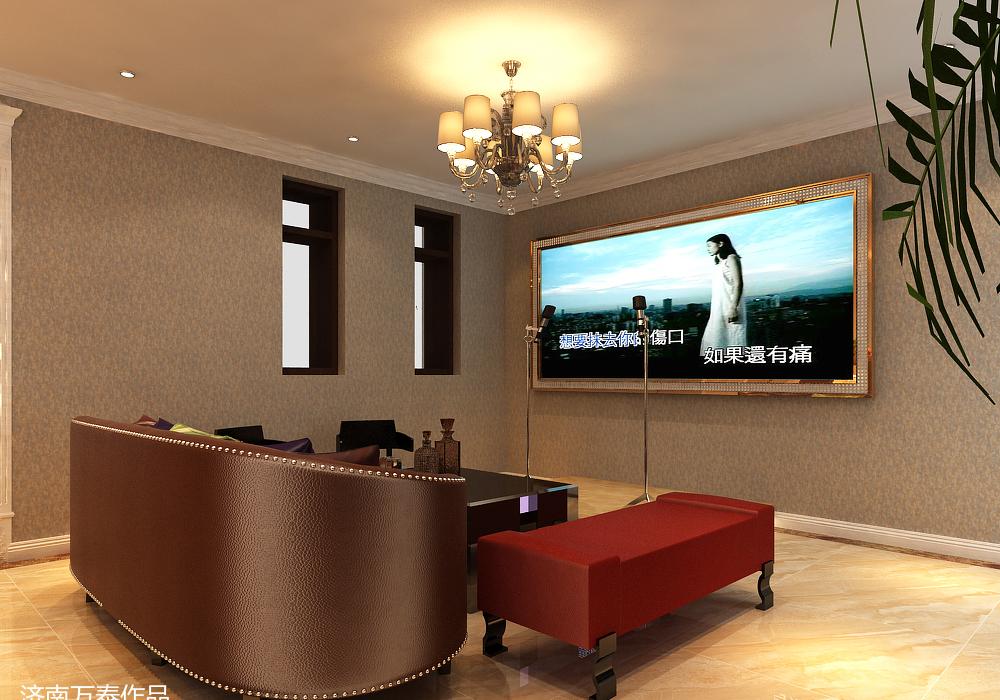 
济南章丘莱蒙湖370户型别墅装修新古典风 -17