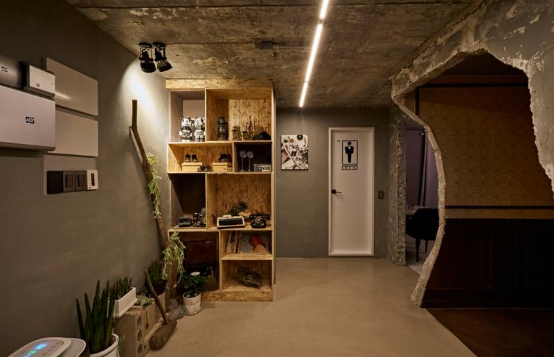 21 平米小屋变身复古咖啡馆，设计亮点独具匠心-7