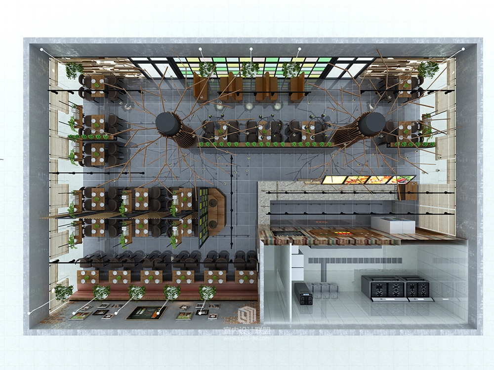 工业风 麻辣香锅 快餐 轻工业 荣盛未来城-7