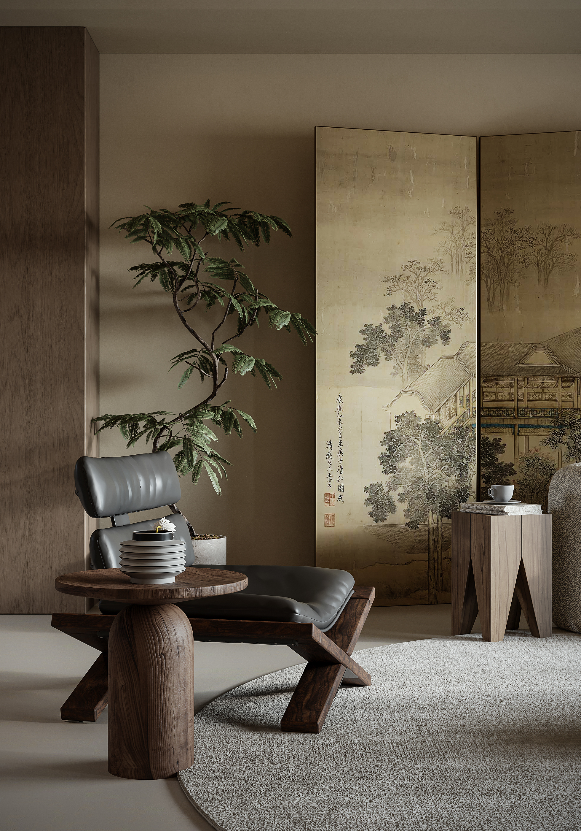 现代混搭风格效果图表现-14