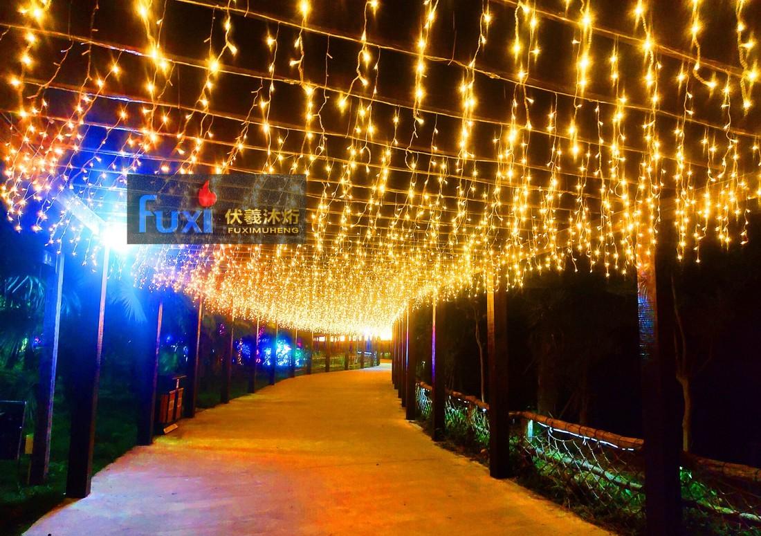 魔都嘉定小灶村梦幻灯光秀-46