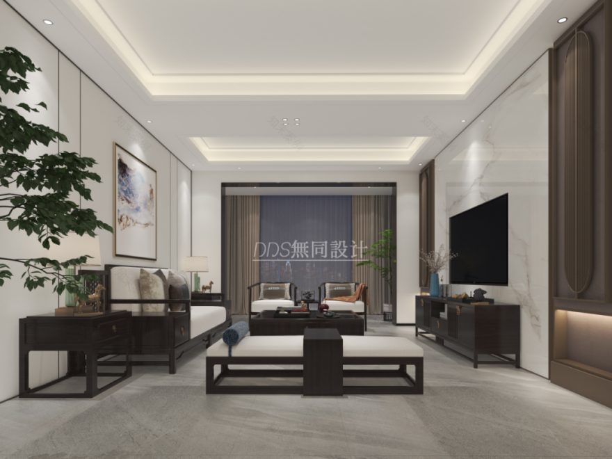 新中式复式住宅,融入古典与现代神韵-59