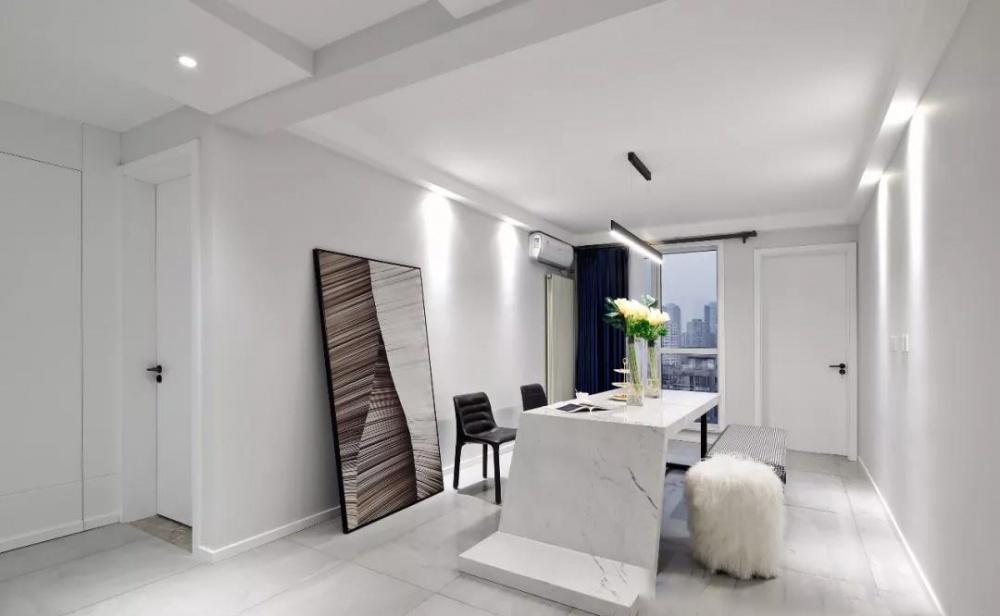 尚层装饰罗湖分公司丨平层丨现代极简的极致演绎-2