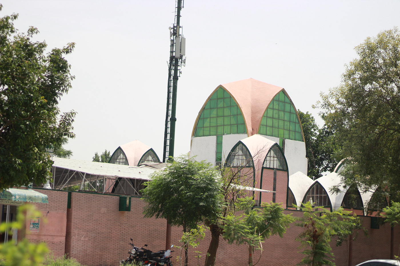 EXTERIOR OF A COMMUNITY MOSQUE:-3