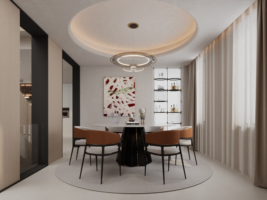  案例更新 300㎡上海别墅 现代奶油风-8