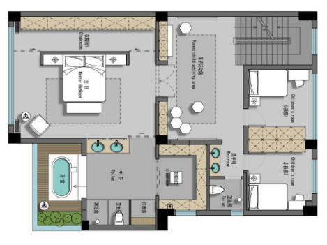 香山锦苑别墅丨亚町设计-18