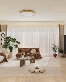 沈阳  润悦湾124㎡  原木风效果表现