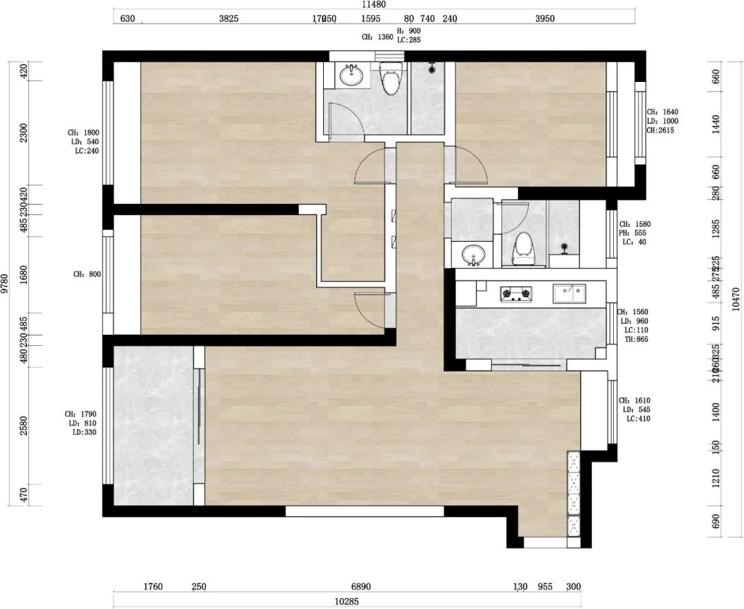 治愈系奶油家居丨中国合肥丨飞墨设计组-74