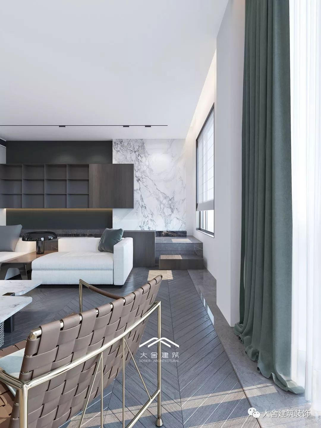 绍兴上虞别墅现代简约轻奢设计案例-13