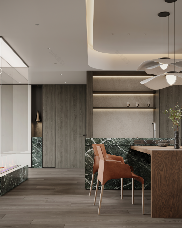 长沙 180m²自然隐奢空间丨中国长沙丨周笙笙全案设计工作室-12