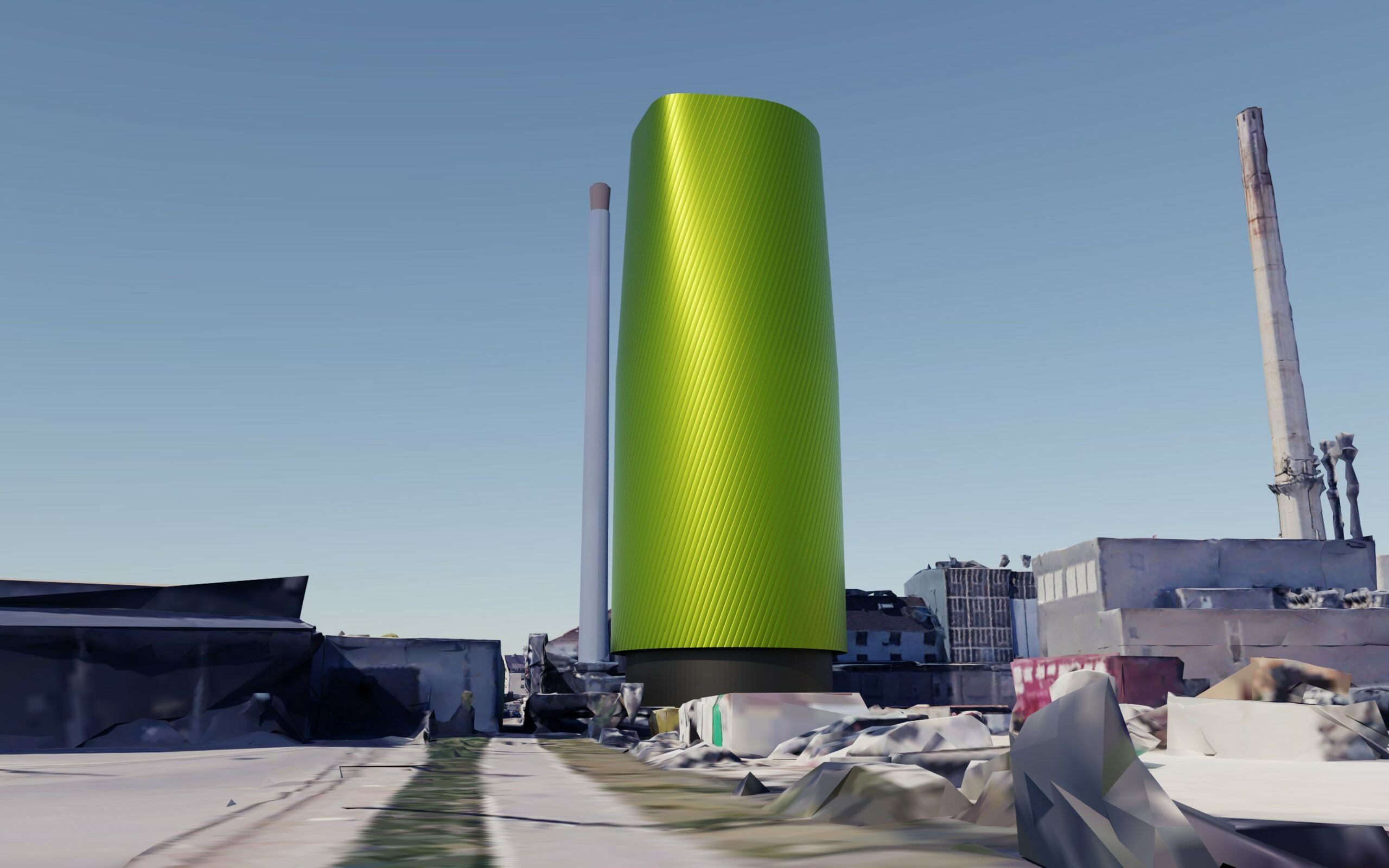 乌尔姆区域供热热电站蓄热站外立面设计-29