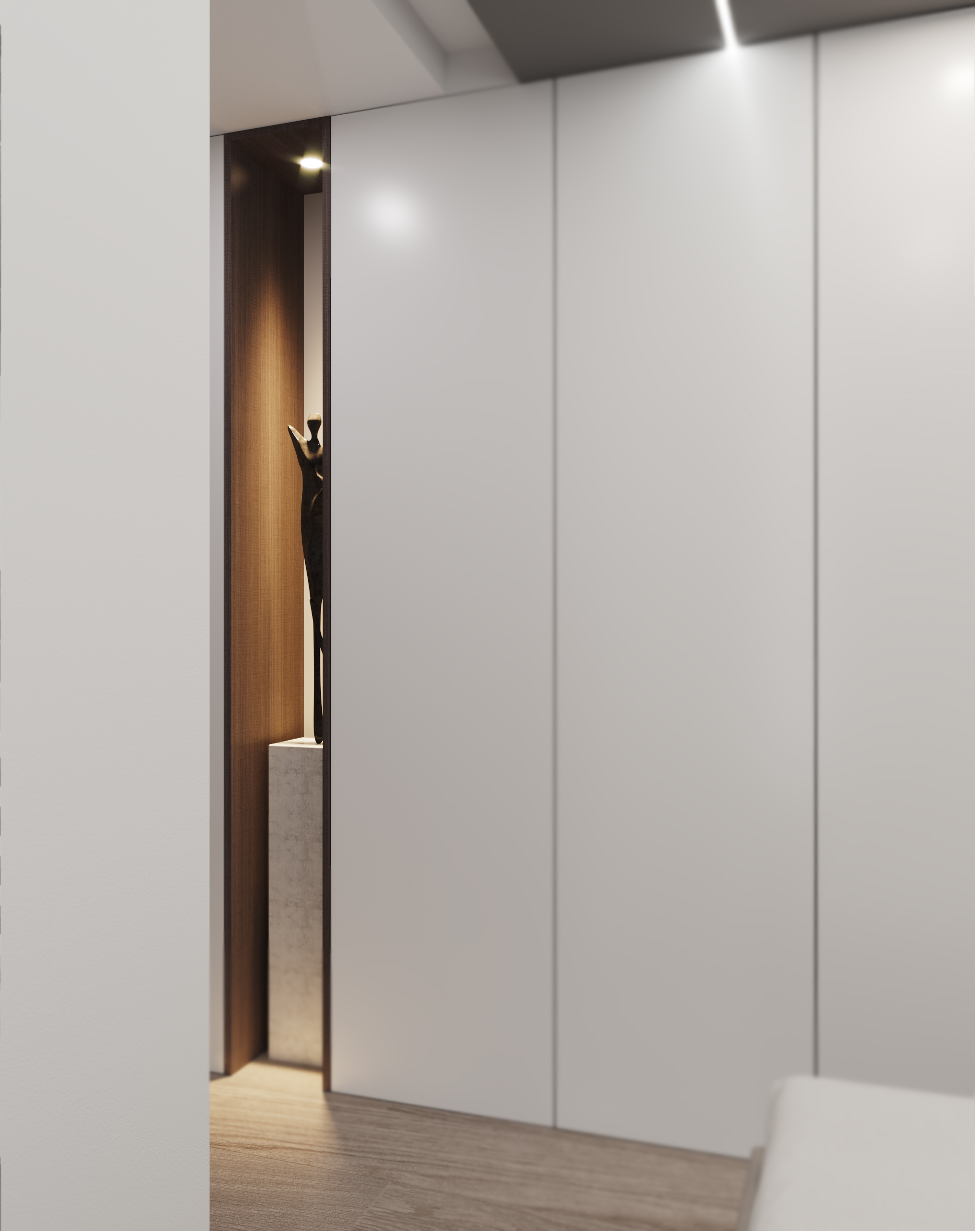 厦门林振宗设计事务所 | 现代简约风平层设计-25