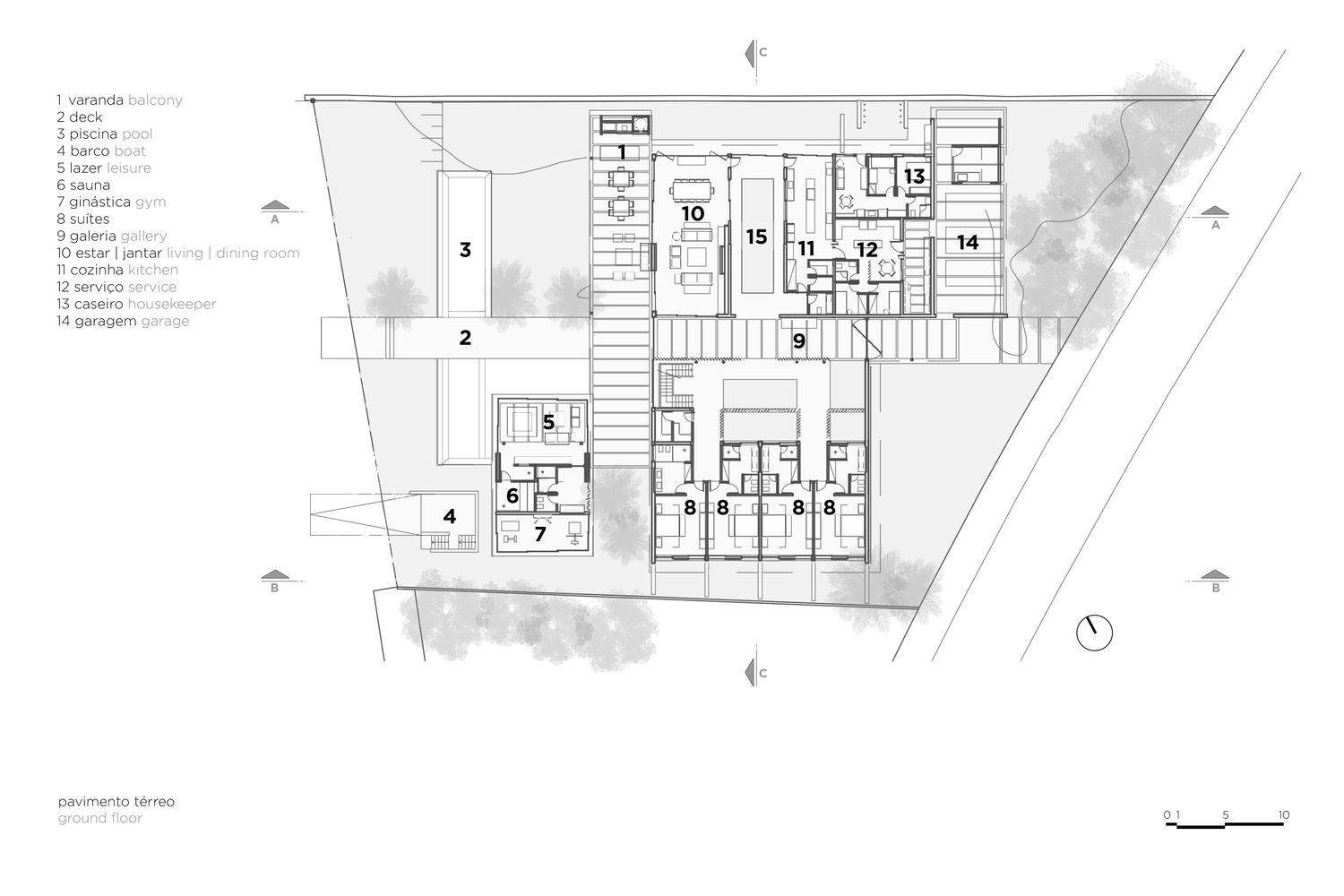 巴西 Marone House丨Siqueira + Azul Arquitetura-14