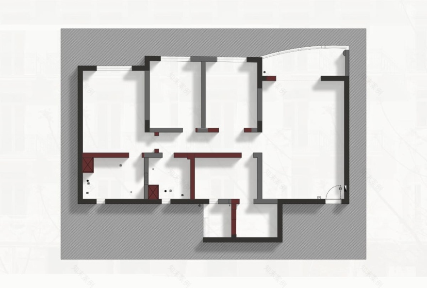 桌柜一体+开放布局释放空间,黑白极简谱写“断舍离”生活乐曲-50