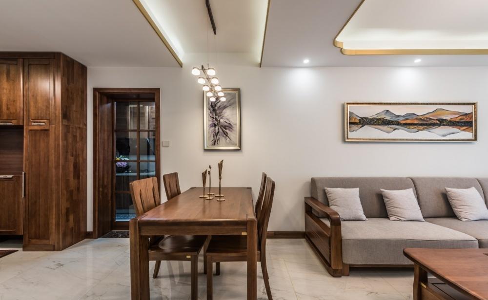 现代中式家居,实木与金属的完美碰撞-4