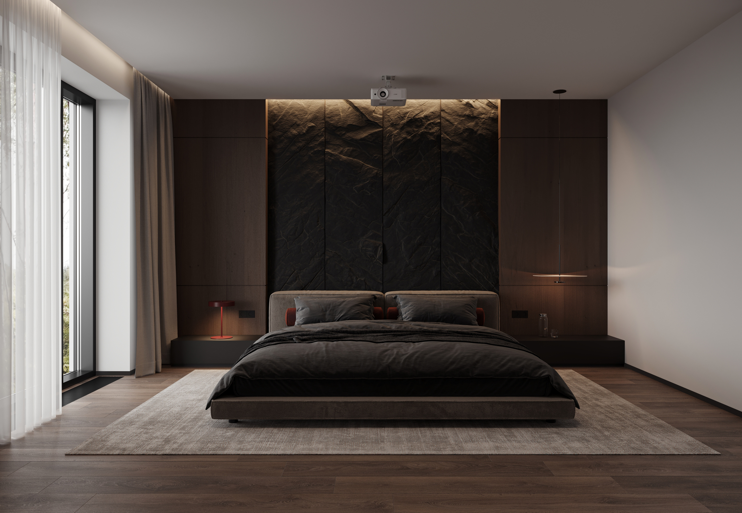 Red accents — Lviv townhouse for young couple-18