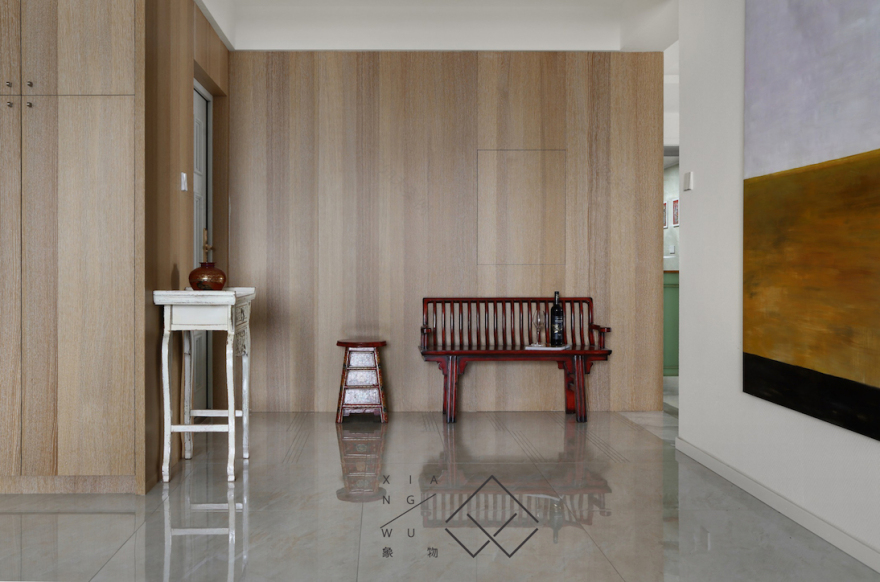 南京华侨大厦混搭风公寓设计,中国红点亮大空间-7