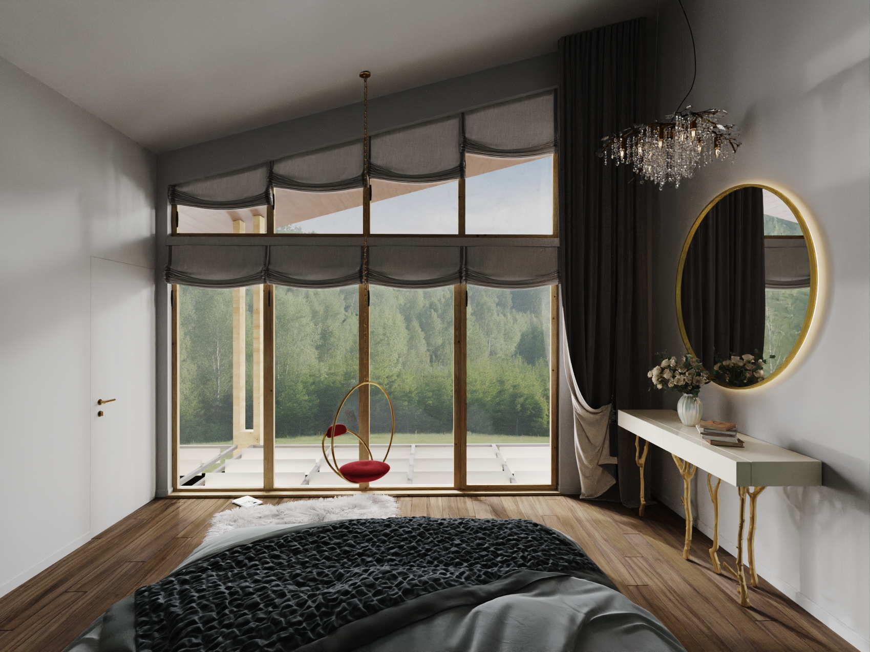 Sketchy rendering of interiors-7