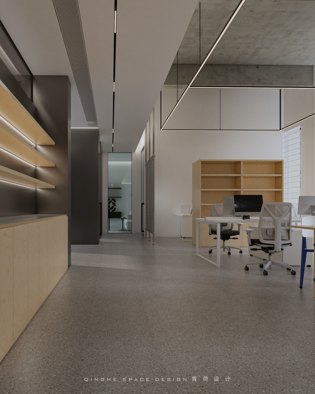 桂花城办公空间设计丨中国舟山丨青荷设计-0