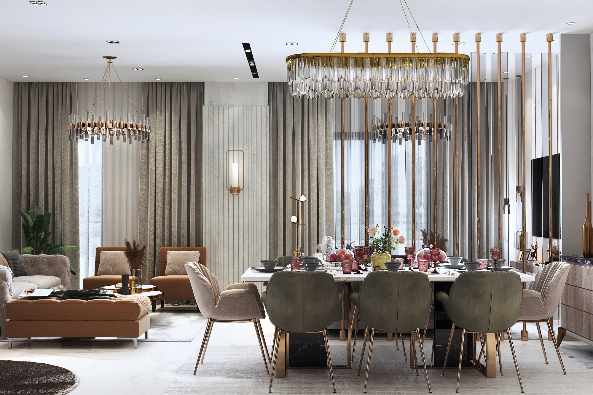 APARTMENT@THE NEW CAPITAL 接待处设计丨Eng omneya Hamed-7