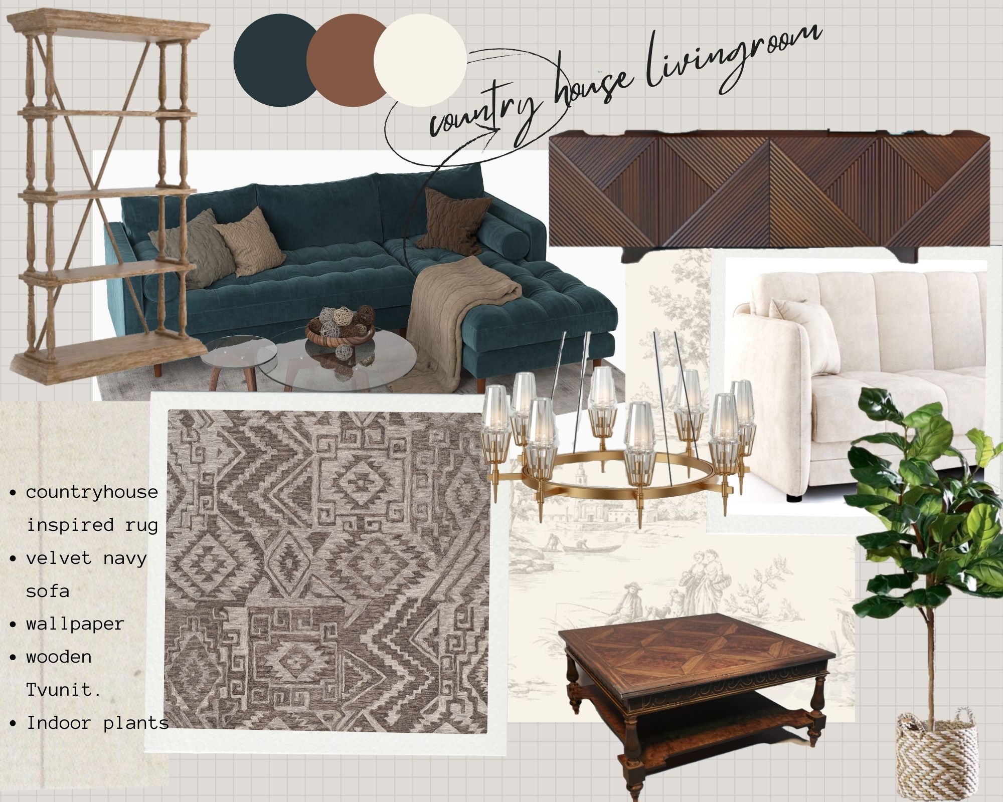 country house inspired living area-4