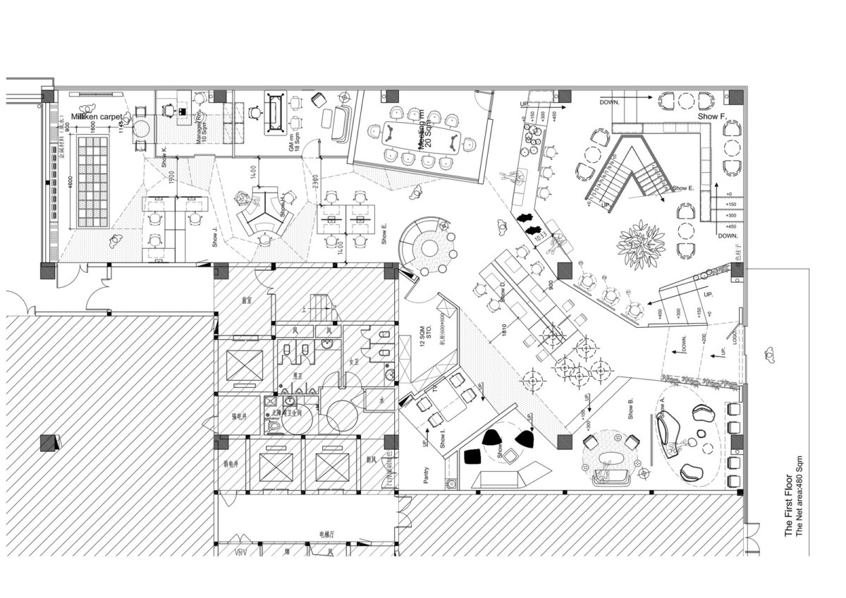 苏州 Element Plus 展示厅与办公室 – 穿越苏式园林的现代办公空间-24