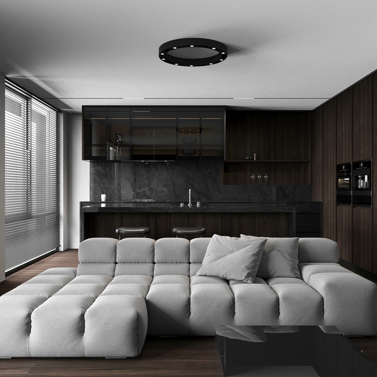 原木+高级黑 精致的设计超有格调！-9