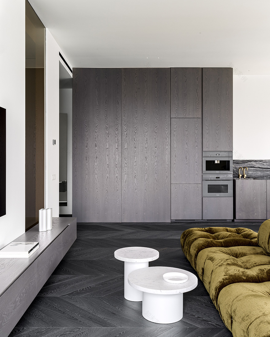 87 平米极简公寓,自然元素与功能的完美融合-10