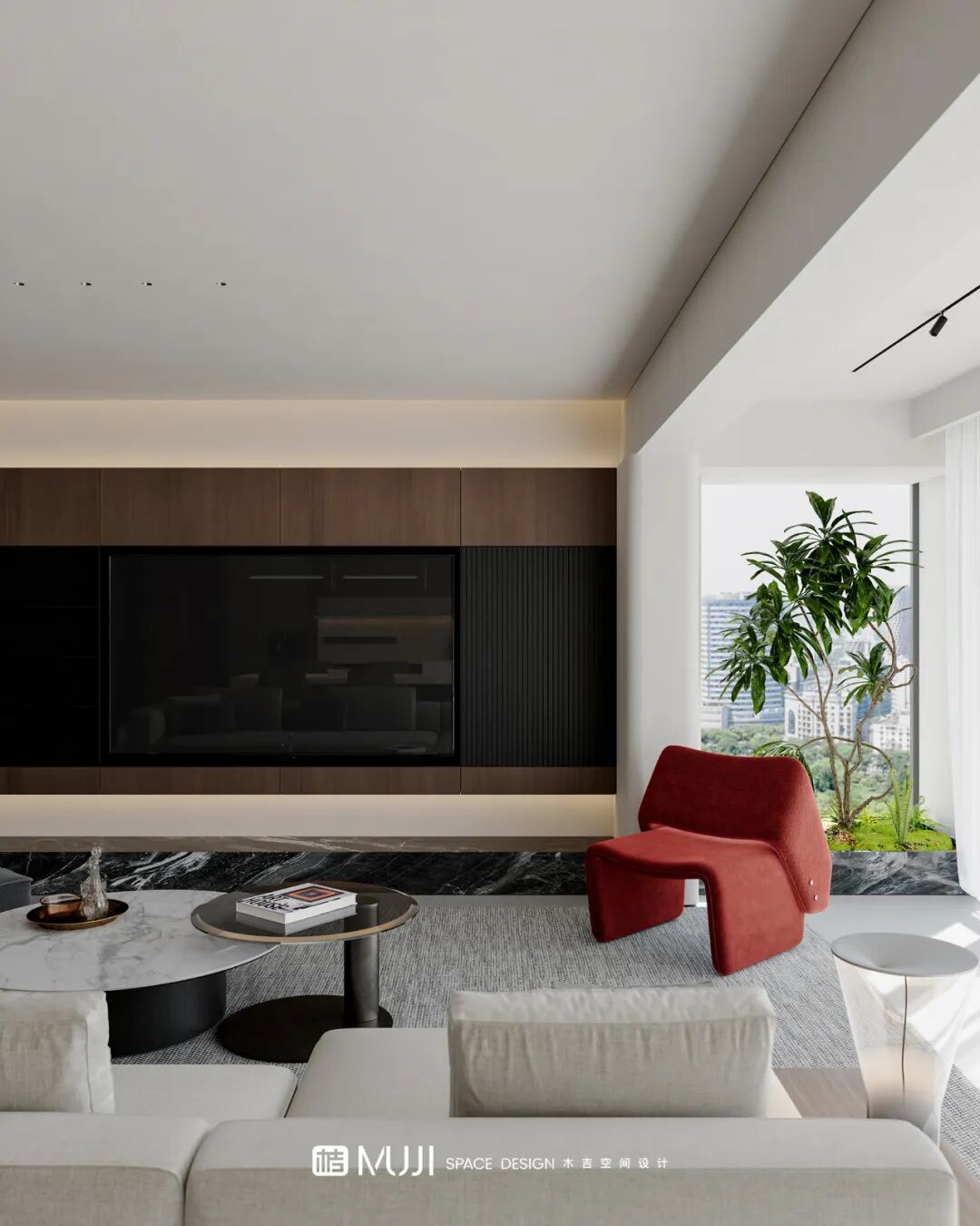 木吉新作｜意式美学与自然绿意，共构大平层的优雅栖居-0