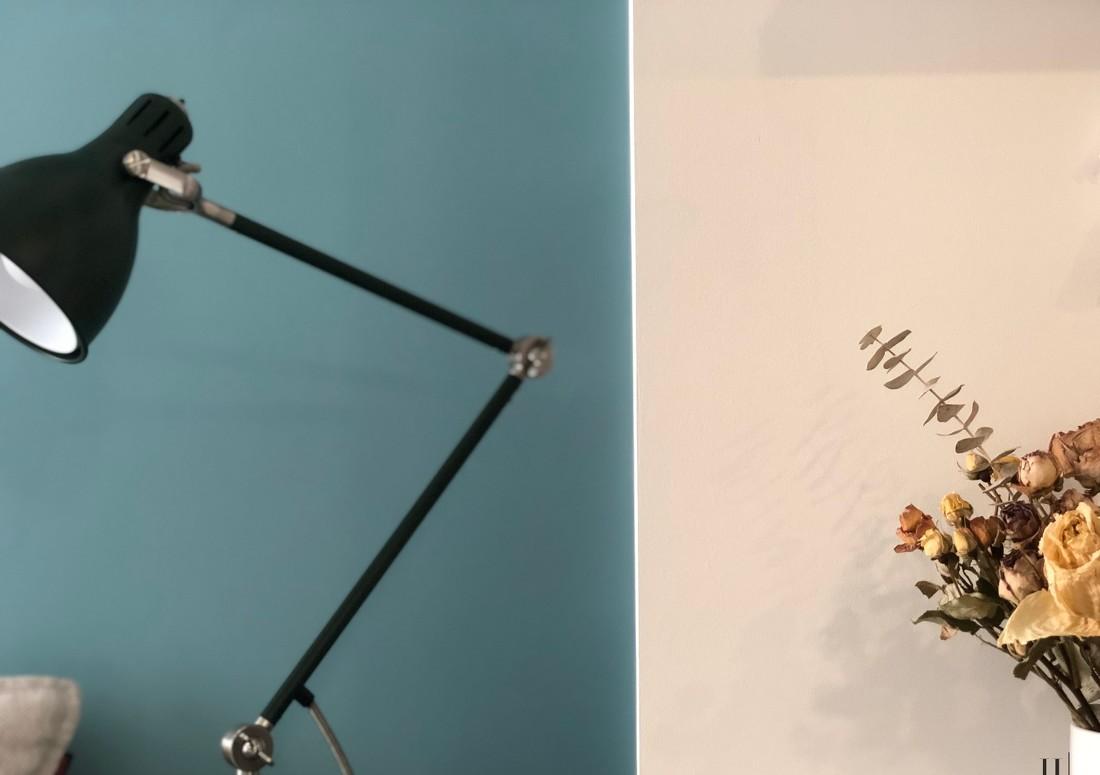 58 平米二手房重装 | 灰蓝茱萸粉的温馨小窝-25