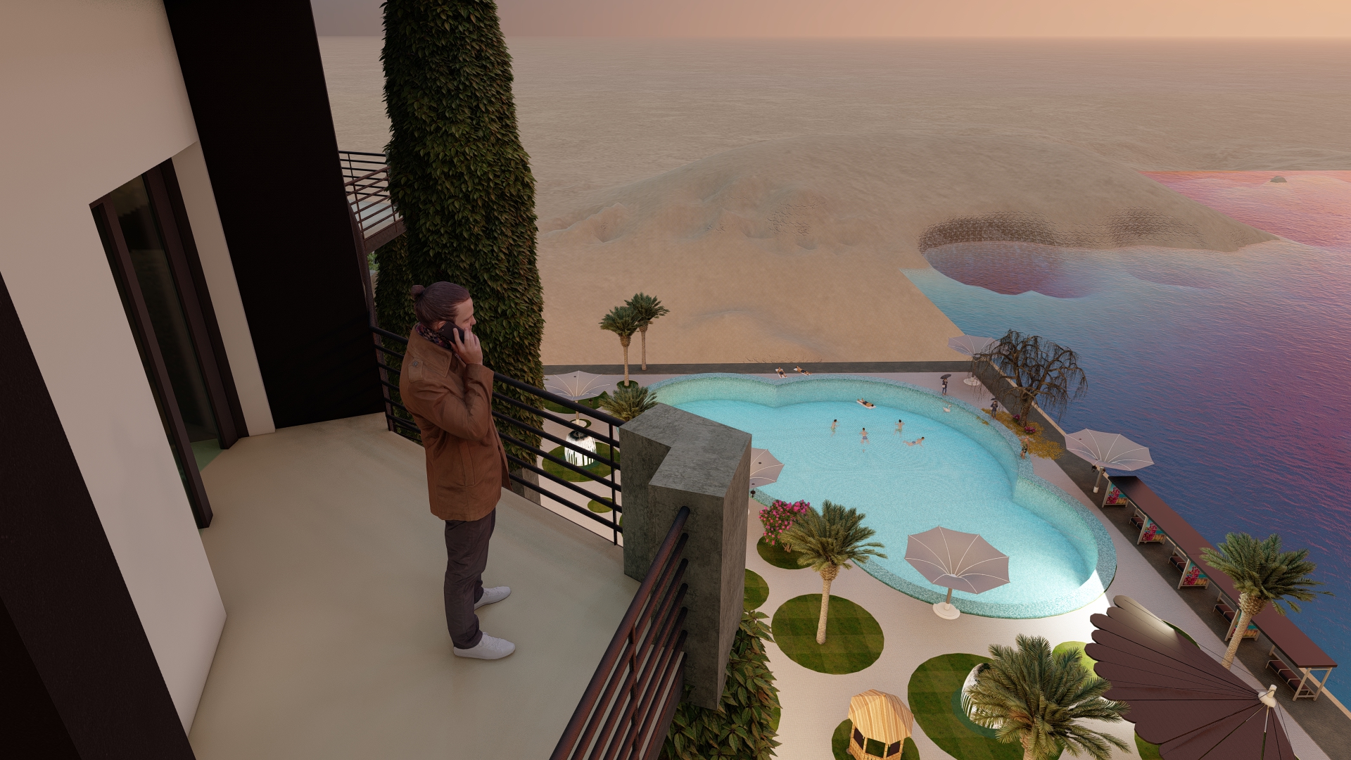 مشروع تصميم فندق 4 نجوم بمدينة الغردقه-10