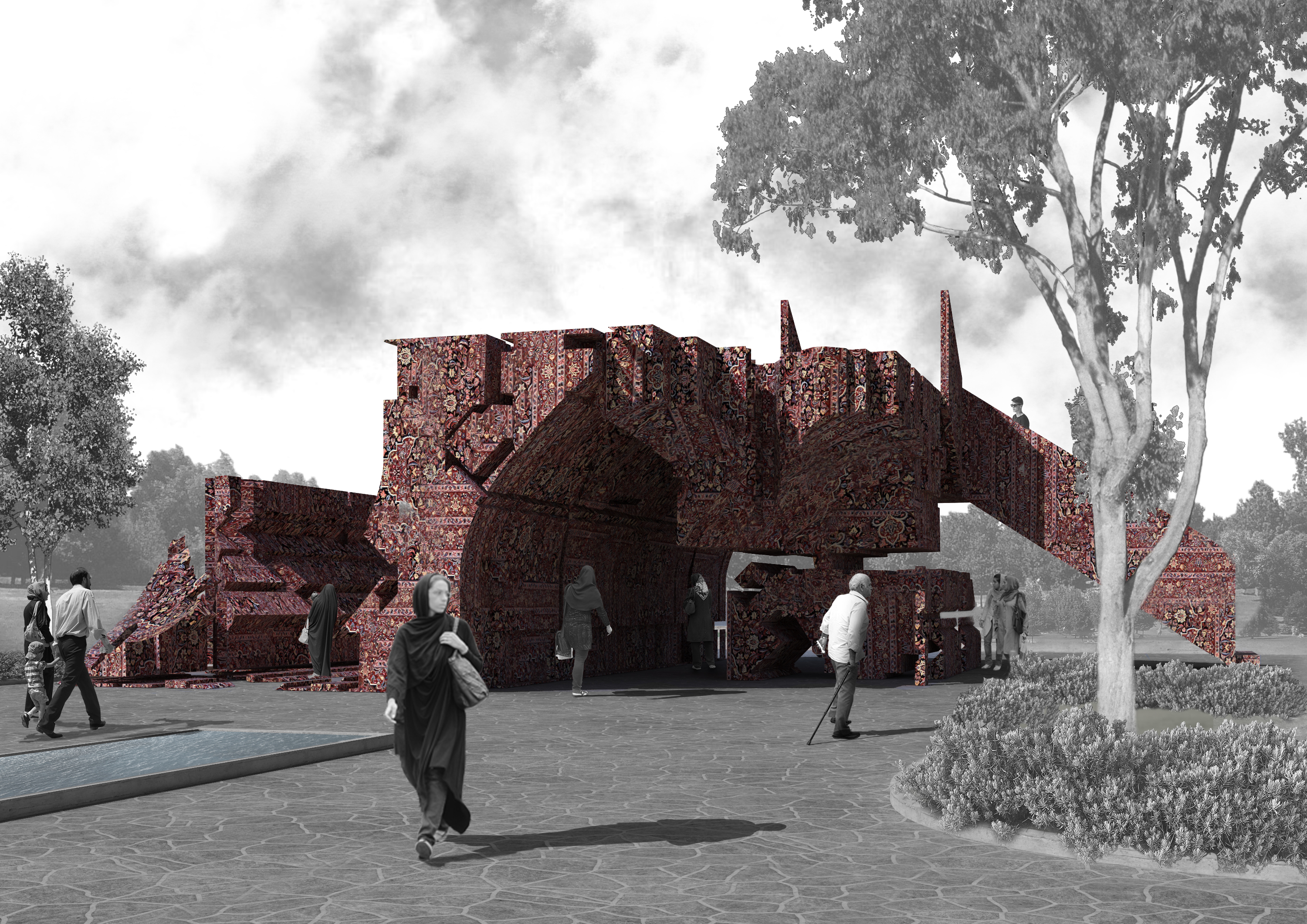 物体的城市花园丨伊朗丨Hexa office-40